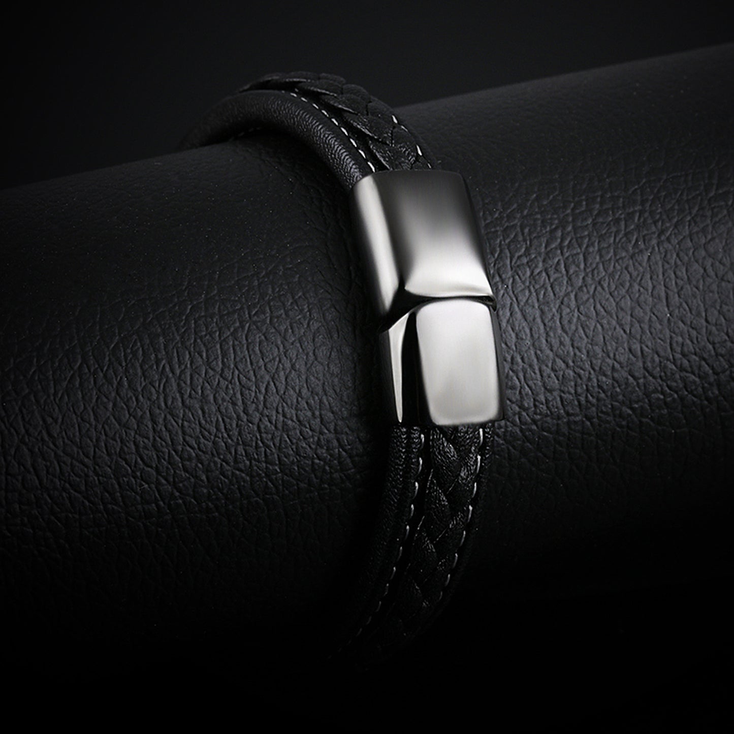 ~BRACELET~ Mens Woven Leather Simple Bracelet