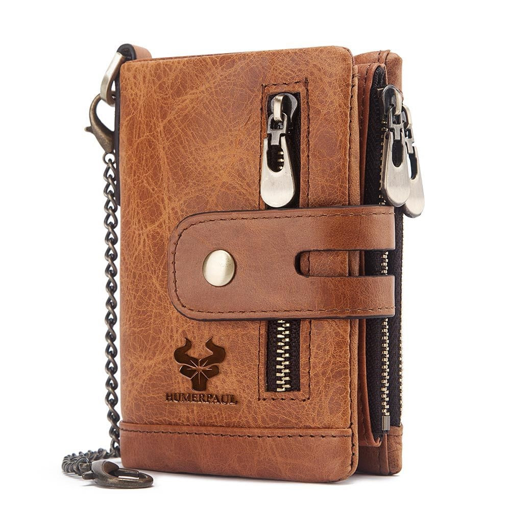 LEATHER RFID-Blocking Wallet - Retro