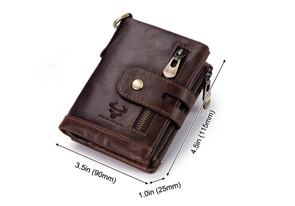 LEATHER RFID-Blocking Wallet - Retro