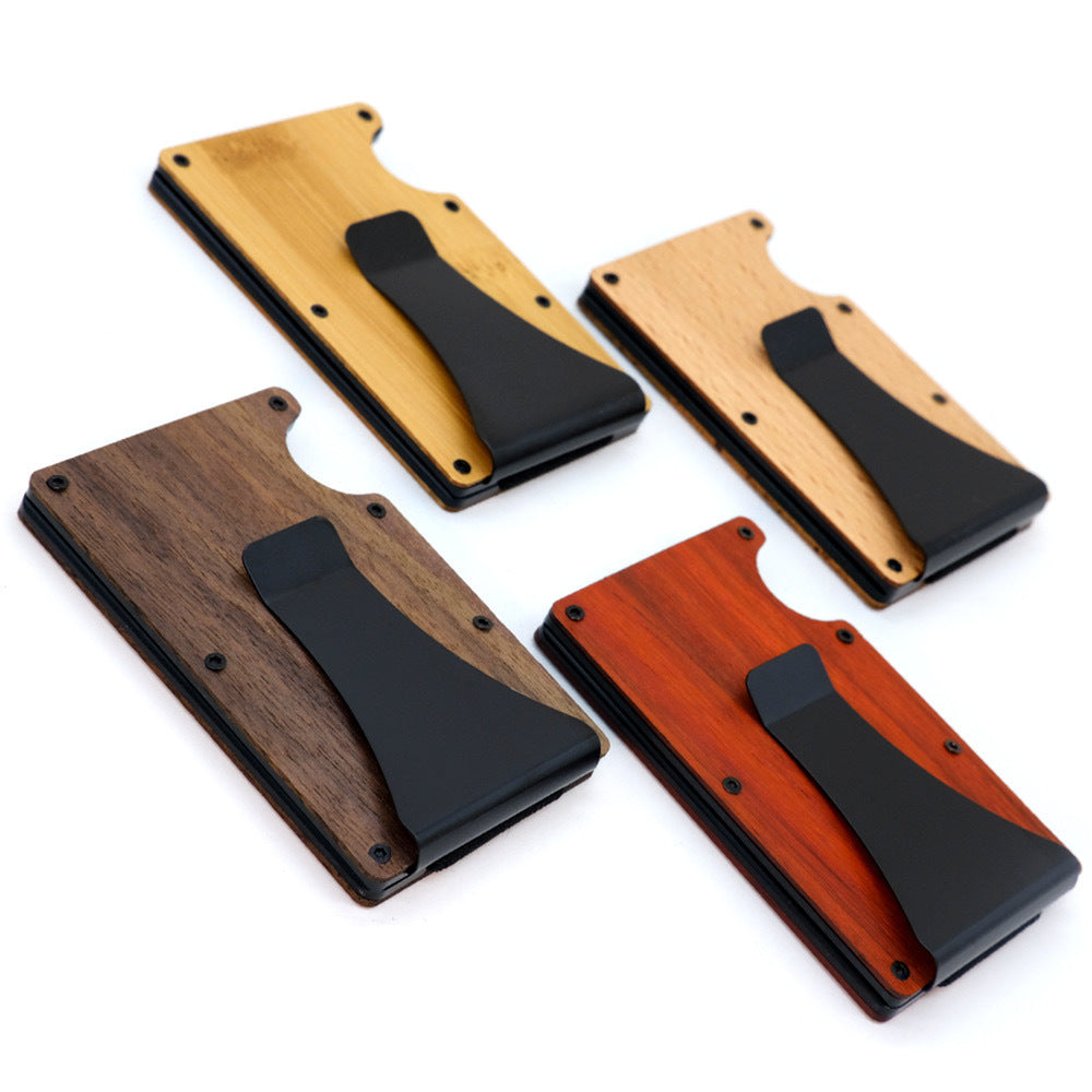 PREMIUM RFID-Blocking Wallet - Wood